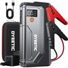 Dyeetic Avviatore Batteria Auto 7000A, Avviatore di Emergenza per 12V Auto/Moto (Tutti Gas o 12L Diesel), Starter Batteria Portatile Booster Avviamento con Torcia a LED, Cavi di Avviamento