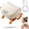 Qilnyeh Massaggiatore cervicale con 3 Livelli di Intensità e 2 di Calore, Massaggiatore cervicale collo spalle e schiena senza fili, Batteria ricaricabile da 1800 mAh, Regalo per Uomo Donna