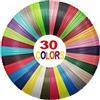 Yungden Penna 3D Filamento 30 Colori 1,75 mm PLA 3D Pen Ricarica per Stampa Matite 3D Filo Compatibile con Penne 3D MYNT3D, SCRIB3D, Winkin, LIHUACHEN e Acdolf (Penna 3D non inclusa)