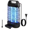 ROVLAK Lampada Antizanzare Elettrica 18W, Zanzariera Elettrica da Interno, Superficie Effettiva 80m², Lampada per Zanzare Ammazza Zanzare Elettrico, Uccide Efficacemente Zanzare Mosche e Falene