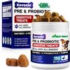 CFHQXSZ Probiotici Per Cani, 150pcs Probiotici Cane Compresse, Probiotico Digestivo Per Cani Anti Prurito Snack Masticabili Per Tutti Cane, Pet Supplement for Dogs - Duck Flavor