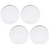 Annadue 4PCS Coprimozzo Ruota 60MM Diametro Interno 70MM Diametro Esterno Cerchione del Veicolo Coprimozzo Centrale Sostituzione Universale per Auto SUV (Cromo)