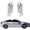 GKKBUFF 2 pezzi Prese d'aria universali per cofano auto Scoop presa d'aria Rivestimento alettone Parafango Presa d'aria cofano esterno universale Uscita alettone Finitura lucida auto e accessori (placcatura)