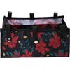 Amagogo Borsa per Deambulatore Sotto Il Sedile, Accessorio per Cestino per Deambulatore, Tessuto Oxford, Riutilizzabile, Cestino per Libri, Fiori Grandi