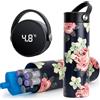 SUNMON Porta Insulina Termico da Viaggio- Borsa per Medicinali Termica Porta Insulina Termico con Display mantiene la refrigerazione per 24-48 Ore, Borsa per Medicinali Termica (Fiori Neri E Rossi)