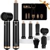UKLISS Asciugacapelli 5 in 1 Spazzola Asciugacapelli Airstyler [Nero] | Airstyler con 1000 W Asciugacapelli, Airflow Ricci per Capelli, Spazzola ad Aria Calda, Spazzola Lisciante