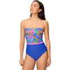 YSABEL MORA Costume da Bagno Snellente a Fascia con Stampa Tropicale, Coppa B