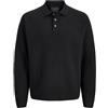 JACK & JONES Jprblabradfort Knit Polo, Nero, XL Uomo