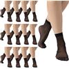 PIKY Pack 12 Paia Calzini Donna, Calzini Corti Donna Velati 15 Denari, Fantasmini Donna Trasparenti Neri e Color carne, Made in italy (IT, Testo, Taglia unica, Regular, Regular, 12 Paia - Naturale)