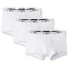 Emporio Armani Underwear 3-Pack Boxer Essential Monogram, Boxer, Uomo, Bianco, M