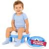 Avilia - Vasino Pieghevole Portatile per Bambini 1-3 Anni con 20 Sacchetti - Vasino da Viaggio in PP+TPR - Gabinetto Portatile Compatto L26,2xP28,5xA15 cm - Seduta Comoda e Igienica (Blu)