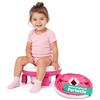 Avilia - Vasino Pieghevole Portatile per Bambini 1-3 Anni con 20 Sacchetti - Vasino da Viaggio in PP+TPR - Gabinetto Portatile Compatto L26,2xP28,5xA15 cm - Seduta Comoda e Igienica (Rosa)