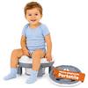 Avilia - Vasino Pieghevole Portatile per Bambini 1-3 Anni con 20 Sacchetti - Vasino da Viaggio in PP+TPR - Gabinetto Portatile Compatto L26,2xP28,5xA15 cm - Seduta Comoda e Igienica (Grigio)