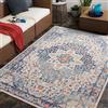 Livabliss Assa Tappeto da Esterno ed Interni Tappeto Esterno Terrazzo Moderne, per Giardino, Balcone, Stile Boho Tappeti Ampi Dimensioni, 120x170 cm Blu, Beige, Ruggine