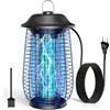 Axeqao Lampada Antizanzare, Trappola Zanzare ad Alta Prestazione con 4250V 20W UV - Antizanzare Elettrico per Interni ed Esterni, Impermeabile IPX4, Rachetta Zanzare Elettrica per Casa, Giardino e Terrazza.