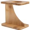 BESPORTBLE Supporto per corno vichingo - Supporto per corno d'acqua in legno - Supporto rustico per bicchieri da birra medievali e vichinghi, ideale per casa, ufficio e feste