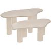 ATMOSPHERA CREATEUR D'INTERIEUR - Set di 2 tavolini olao avorio 100x60cm