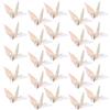 CLISPEED 100 Pezzi Gru Origami in Carta Bianco Perla, Pronte all'Uso e Piegate, Decorazioni Eleganti per Matrimonio e Shower