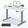 FLEXISPOT E5 PRO+ Tavolo Regolabile in Altezza 120×60 cm con Certificazione FSC, Modello Elettrico a 2 Motori, Struttura a 3 Sezioni con Piano Incluso