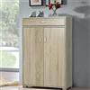 BAKAJI Mobile Madia con Cassetto Doppia Anta e 5 Ripiani Interni Mobiletto Credenza Armadio Multiuso Cucina Bagno Ufficio Design Moderno in Legno MDF Dimensione 63 x 33 x H95 cm (Quercia)