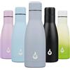 BJPKPK Insulated Water Bottle 12oz Small Stainless Steel Water Bottles Reusable Metal Thermos Keep Cold and Hot,Mist Grey