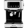 Hisense HESCM15CD NUOVA Macchina da caffè Espresso Manuale, per Macinato e compatibile con Cialde ESE 44 mm, Pressione 15 bar, Schermo Touch, 1100W, Silver, 27.4x30x27.2 cm