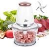 Uten Tritatutto da Cucina Elettrico 400 W, Vasca in vetro 1500 ml, Sistema Mixer a 4 lame, Operazione Con Una Sola Mano, Per Carne Verdura Frutta