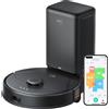 eufy Aspirapolvere robot Clean X8 Pro SES con stazione di svuotamento automatico, aspirazione Twin-Turbine 2×4.000 Pa, spazzola districante attiva, laser iPath contro il pelo animale sui tappeti