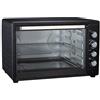Avilia Forno Elettrico Ventilato con Griglia e Teglia - Fornetto Elettrico con Termostato Regolabile, 64x47.8x42.1cm, 80L, 2800W, Nero