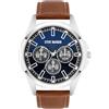 Steve Madden Orologio da uomo con cinturino, Blu/Argento
