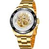 daxiaoyu 2024 Vincitore Uomini Guarda Meccanico In Acciaio Inox Antiurto Auto Carica Uomo Orologio Automatico, Oro bianco, Lusso