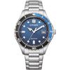 CITIZEN Orologio analogico al quarzo da uomo con cinturino in acciaio inox AW1821-89L, Blu, misura unica, Bracciale