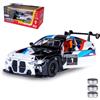 JAMARA 402630 BMW M4 GT3 Diecast 1:32 con batterie a bottone - Modellino auto giocattolo per bambini, modello auto in miniatura, idea regalo per bambini, apertura manuale e chiusura