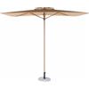 MX Home Ombrellone Parasole - Beige Rafia 2 x 2 m