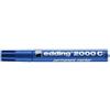 Edding Marcatore permanente edding 2000 C punta tonda 1,5-3 mm blu - E-2000C 003
