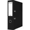 no brand Registratore a leva senza custodia Binder BASIC-S in PP A4 - dorso 8 cm - nero - 21024221-05