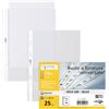 Sei Rota Buste in PP buccia Sei Rota Atla 100 - medio spessore trasparente 18x24 cm - conf. 25 buste - 661815