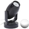 FTVOGUE Mini Faretto LED da Palco, Lampada con Fascio di Scansione in Plastica AC85-265V con Testa Regolabile a 180 Gradi, Copertura a 360 Gradi, 7 Colori per DJ Stage Garden, Uso Interno Ed Esterno