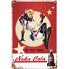 DORAM Targa in metallo vintage, motivo: Nuka Cola, divertente decorazione per casa, bar, giardino, garage, 20 x 30 cm
