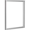 Haak Cornice per giunti ombreggiati Levi in alluminio levigato, 61 x 91,5 cm, per tele e tele