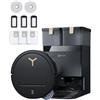 ECOVACS DEEBOT T50 PRO OMNI Gen3 Care kit Robot Aspirapolvere Lavapavimenti, Spazzola Lateral e Mocio a Estensione, 25000Pa, AIVI 3D 3.0, Detergente Automatico, Lavaggio a 75°C, Asciugatura, Nero