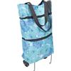 AOKWAWALIY Borsa della spesa pieghevole con ruote Go Cart Tote Bags Rolling Tote Bag Rolling Shopping Bag Tote con ruote Tote Bag con ruote Borsa della spesa con ruote Carrello della spesa Tirante