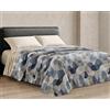 Riad Arredo Trapuntino Matrimoniale Primaverile Estivo Morbida Microfibra 250x250 cm - Copriletto Trapuntato Leggero Delicato Traspirante Anallergico - Carrara Blue