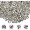 TOAOB THE ONE AND ONLY BABY TOAOB 200 Pezzi Campanellini Sonagli Metallo Piccoli 10mm Argento Tono Rotondo Animali Campanelline Decorativi Natale Fai da Te Jingle Bells Nozze Campane Decorazione di Festa