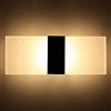 Neufday 【𝐏𝐫𝐨𝐦𝐨𝒛𝐢𝐨𝐧𝐞 𝐝𝐢 𝐏𝐚𝐬𝐪𝐮𝐚】 LED Lampada da Parete a Sospensione da Parete in Acrilico per Interni(Warm Light & Black-L)