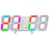 YUANYUYING Sveglie digitali a LED, sveglie 3D, orologio da parete digitale a LED, orologio da parete con numeri a LED e 3 livelli di luminosità, funzione snooze (Colore)