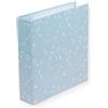Craftelier - Album in cartone a righe Galaxy | Colore menta - Sistema a 2 anelli bianchi - Copertina rigida e robusta | Dimensioni 22,5 x 23 cm (6 x 8).