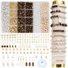 Leuyuee Perline Per Braccialetti Kit Fai Da Te Kit per la creazione di gioielli pietre preziose naturali per Gioielli Braccialetti Collane Orecchini