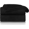Blumtal Coperta Pile 150x200cm - Coperta Plaid divano super morbida - Coperta Divano certificata OKEO-Tex - winter blanket - in nero