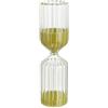 Baroni Home Clessidra con Sabbia, Clessidra Design Decorativa per Soggiorno, Salotto, Sala, Camera da Letto, Ufficio, Studio, Clessidra 30 minuti, 5,5x5,5x20 cm (Cilindrica Oro)